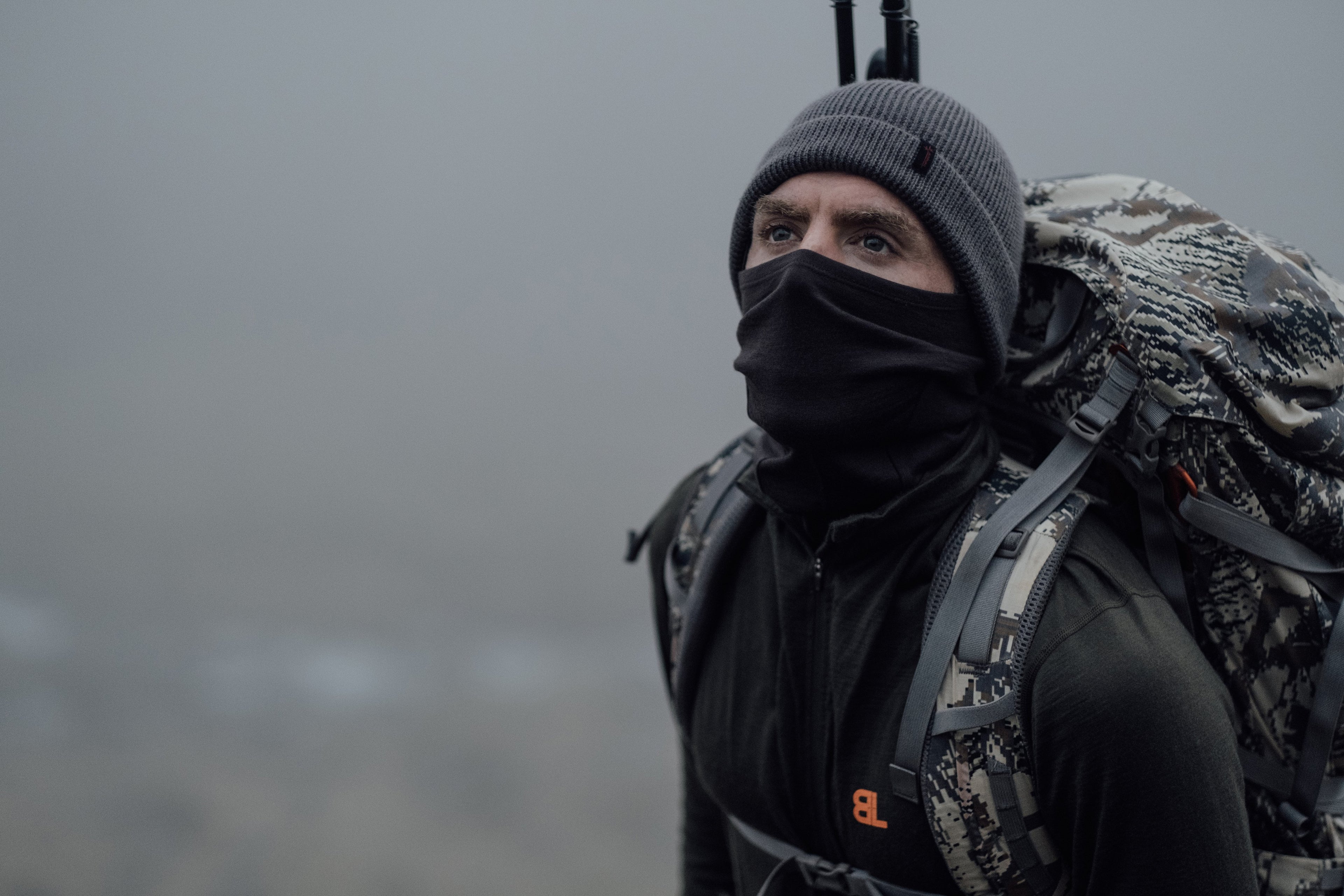 Hunter wearing Bloodline beanie